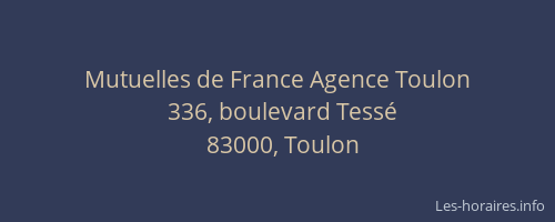 Mutuelles de France Agence Toulon