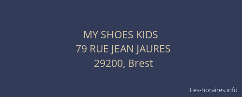 MY SHOES KIDS