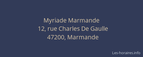 Myriade Marmande
