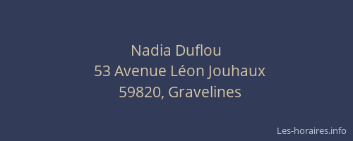 Nadia Duflou