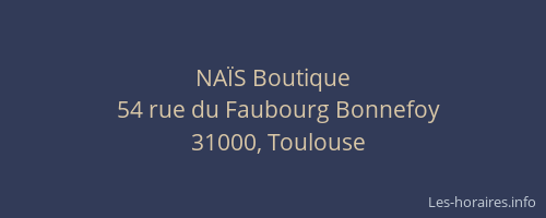 NAÏS Boutique