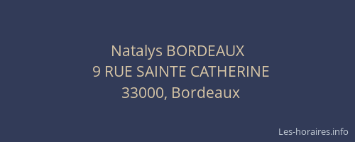 Natalys BORDEAUX