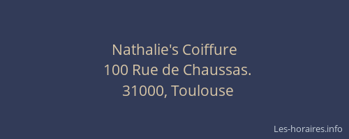 Nathalie's Coiffure