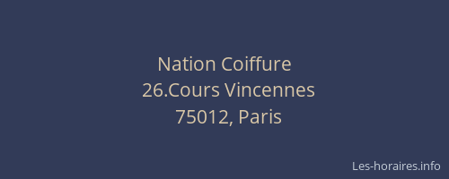 Nation Coiffure