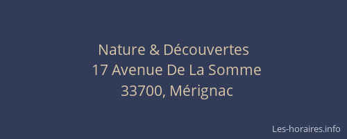 Nature & Découvertes