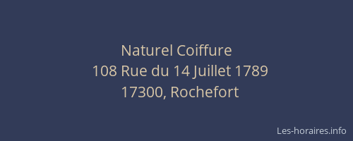 Naturel Coiffure