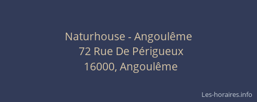 Naturhouse - Angoulême
