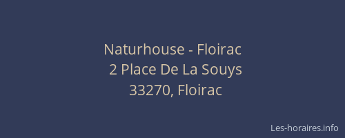 Naturhouse - Floirac