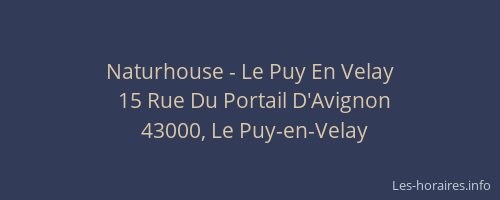 Naturhouse - Le Puy En Velay