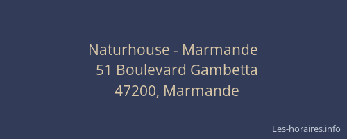 Naturhouse - Marmande