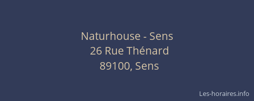 Naturhouse - Sens