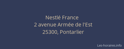 Nestlé France