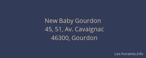 New Baby Gourdon