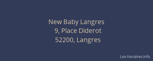 New Baby Langres