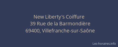 New Liberty's Coiffure