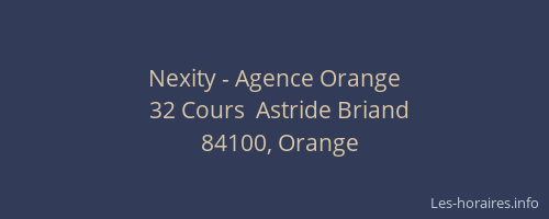 Nexity - Agence Orange
