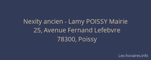 Nexity ancien - Lamy POISSY Mairie
