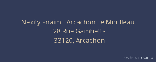 Nexity Fnaim - Arcachon Le Moulleau