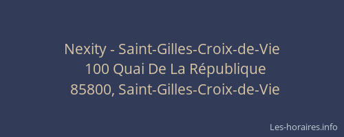 Nexity - Saint-Gilles-Croix-de-Vie