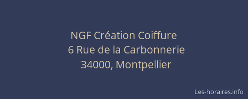 NGF Création Coiffure