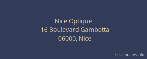 Nice Optique