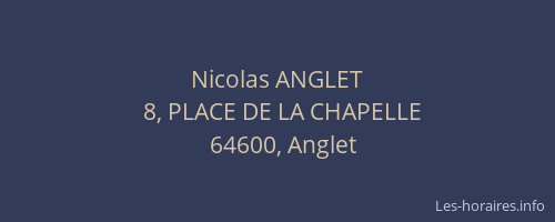 Nicolas ANGLET