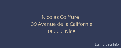 Nicolas Coiffure