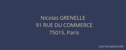 Nicolas GRENELLE