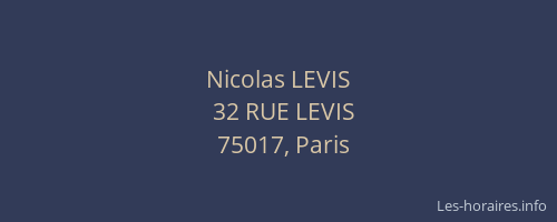 Nicolas LEVIS