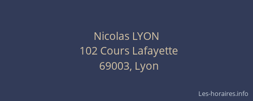 Nicolas LYON