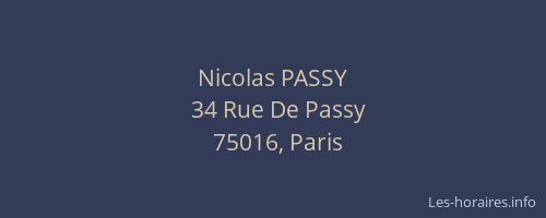 Nicolas PASSY