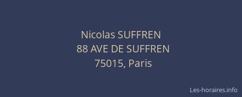 Nicolas SUFFREN