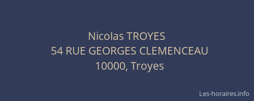 Nicolas TROYES