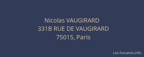 Nicolas VAUGIRARD