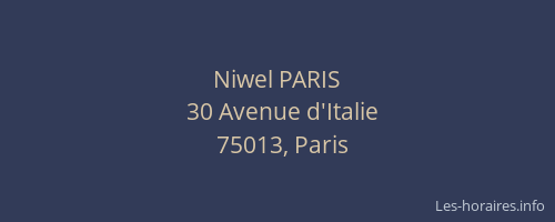 Niwel PARIS