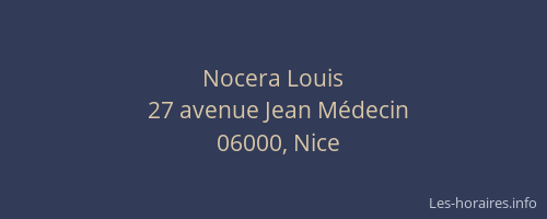 Nocera Louis