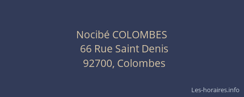 Nocibé COLOMBES