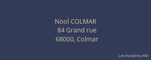 NooÏ COLMAR