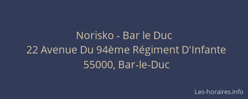 Norisko - Bar le Duc