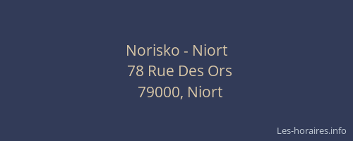 Norisko - Niort
