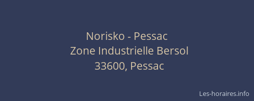 Norisko - Pessac
