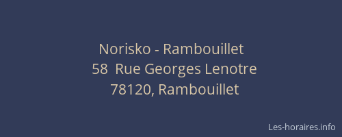 Norisko - Rambouillet