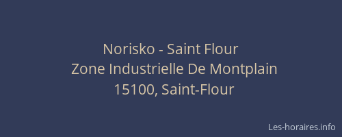 Norisko - Saint Flour