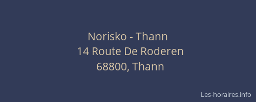 Norisko - Thann