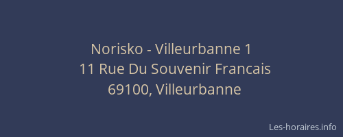 Norisko - Villeurbanne 1