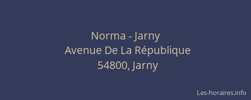 Norma - Jarny