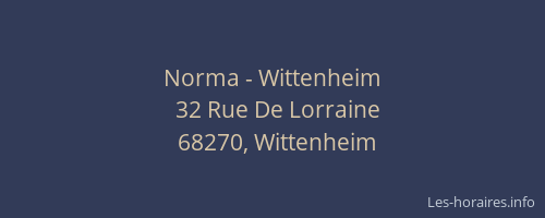 Norma - Wittenheim