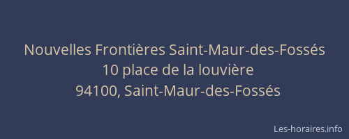 Nouvelles Frontières Saint-Maur-des-Fossés