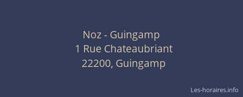 Noz - Guingamp