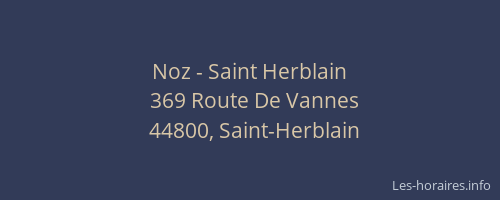 Noz - Saint Herblain